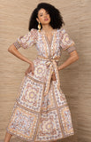 Bess Linen Maxi Dress, Ivory-Hale Bob