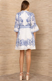 HB Maxwell Linen Dress, Blue-Hale Bob