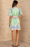 Charity Washed Linen Dress, GREEN-Hale Bob