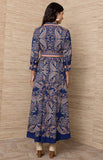 HB Tove Maxi Cotton Dress, Navy-Hale Bob