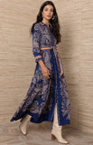 HB Tove Maxi Cotton Dress, Navy-Hale Bob
