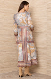 Hestia Linen long Dress, BROWN-Hale Bob