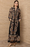 Isolde Chiffon Maxi Dress, Black-Hale Bob