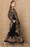 Isolde Chiffon Maxi Dress, Black-Hale Bob