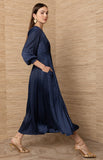 Adriel Solid Maxi Dress, Navy