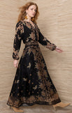 Bee Organza Skirt, BLACK-Hale Bob