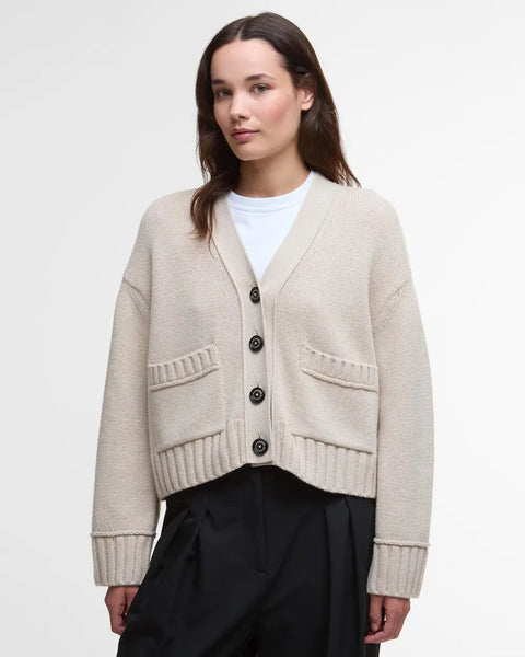 Barbour Faye Cardigan, Oatmeal-Barbour
