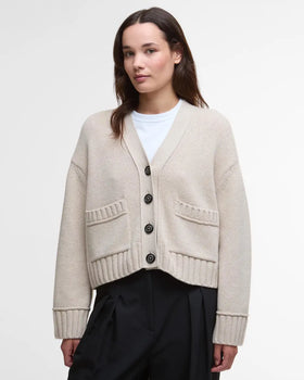 Barbour Faye Cardigan, Oatmeal-Barbour