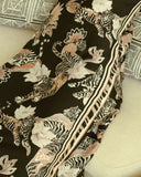 LS Lotus Tiger Dress, Black-Las Surenas