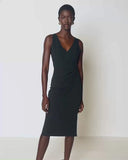 Melrose Straight Column Dress, Black-Nation LTD