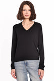 V-Neck Long Sleeve Tee-Minnie Rose