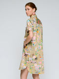 California Print Shirt Dress, Sand-Vilagallo