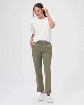 Drew Pant, Vintage Ivy Green-PAIGE