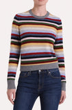Long Sleeve Striped Crew, Multi