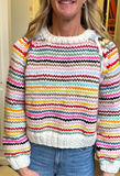 GOGO NO WASTE Pullover, Multi-GOGO Sweaters