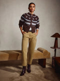 The Cropped Chalet Cardigan, Espresso Multi-Favorite Daughter