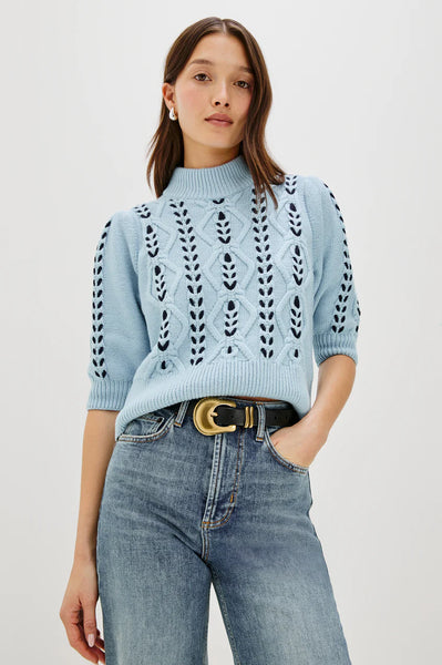 Rails Addy Sweater, Sky Navy Cables-Rails