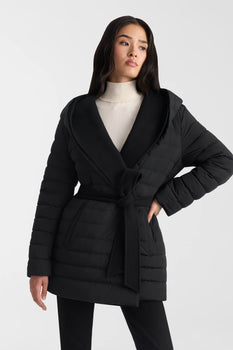 Bethany Reversible Wool coat, Black-Mackage