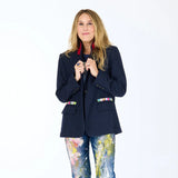 Workday Love Brigade Blazer, INDIGO BLUE-Kerri Rosenthal