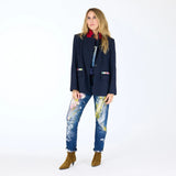 Workday Love Brigade Blazer, INDIGO BLUE-Kerri Rosenthal