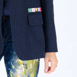 Workday Love Brigade Blazer, INDIGO BLUE-Kerri Rosenthal