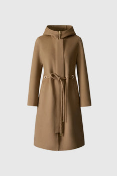 Blithe Handmade Wool Coat, Light Camel-Mackage