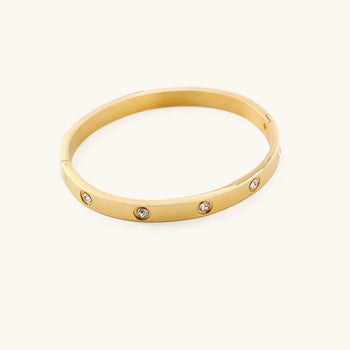 Waterproof Corrine Bangle, Gold-Nikki Smith Designs