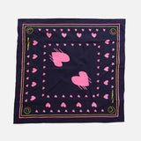 KR Drippy Heart Bandana, Indigo Blue-Kerri Rosenthal