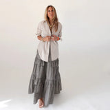 Athena Tank Dress, Mid Gray-Kerri Rosenthal