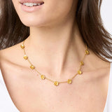 JV Bloom Delicate Station Necklace, Gold-Julie Vos