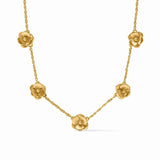 JV Bloom Delicate Station Necklace, Gold-Julie Vos