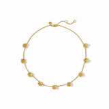 JV Bloom Delicate Station Necklace, Gold-Julie Vos