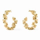 JV Bloom Hoop Earring, Gold Large-Julie Vos