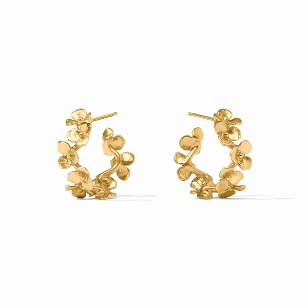 JV Bloom Hoop Earring-Small, Gold-Julie Vos