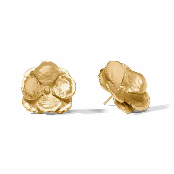 JV Bloom Statement Stud Earring, Gold-Julie Vos