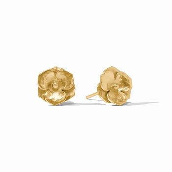 JV Bloom Stud Earring, Gold-Julie Vos