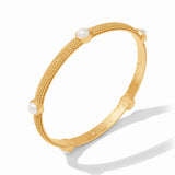 JV Cabochon Bangle, Gold/Pearl-Julie Vos