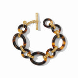 Madison Link Bracelet, Gold-Tortoise-Julie Vos