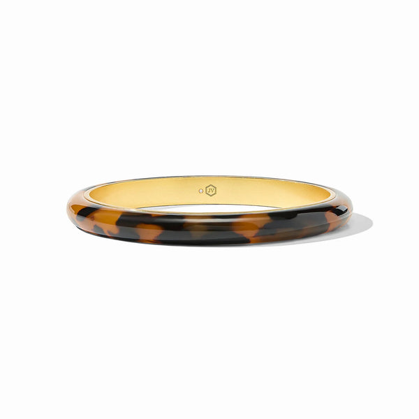 JV Madison Statement Bangle, Tortoise/Gold-Julie Vos