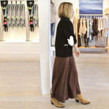 Kerri Rosenthal Ali Maxi Skirt, Cocoa-Kerri Rosenthal