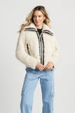 Carrie Faux Fur Coat, Ivory-Adroit Atelier