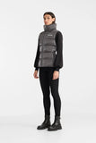 CHAYA-GLO High-Gloss Shell Down Vest, Carbon-Mackage