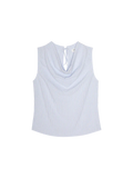Cille Cowl Neck Tank, Mini Stripe-Nation LTD