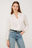 Clarise Shirt, Ivory Eyelet-Rails