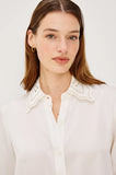 Clarise Shirt, Ivory Eyelet-Rails