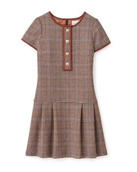 Cartolina Gabi Dress, Brownstone Tweed-Cartolina