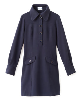 Cartolina Hayes Dress, Dark Navy-Cartolina