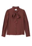 Cartolina Peggy Long Sleeve Top, Espresso-Cartolina
