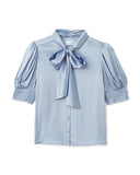 Cartolina Peggy Top, Blue Mist-Cartolina