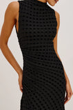Cosmos Dress, Black Checkerboard